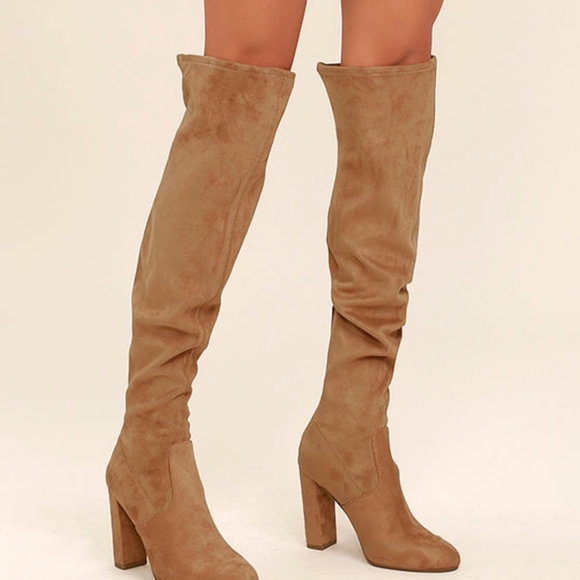 Steve Madden Shoes - Steve madden over knee boots stretch block heel